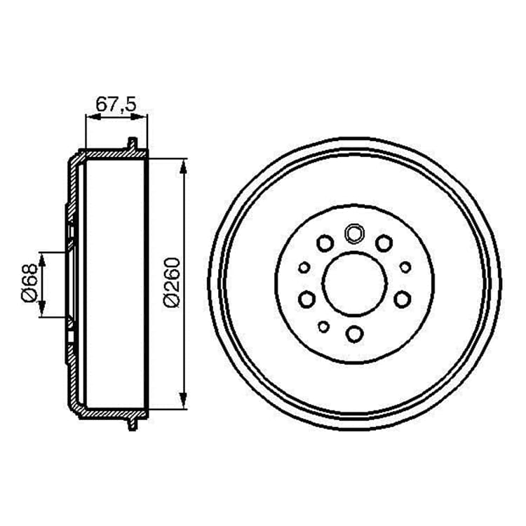 Bosch Bremstrommel VW California Transporter Bosch Bremstrommel VW California Transporter von BOSCH
