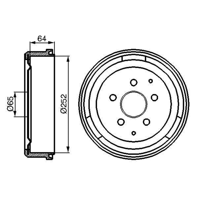 Bosch Bremstrommel VW Transporter T3 Bosch Bremstrommel VW Transporter T3 von BOSCH