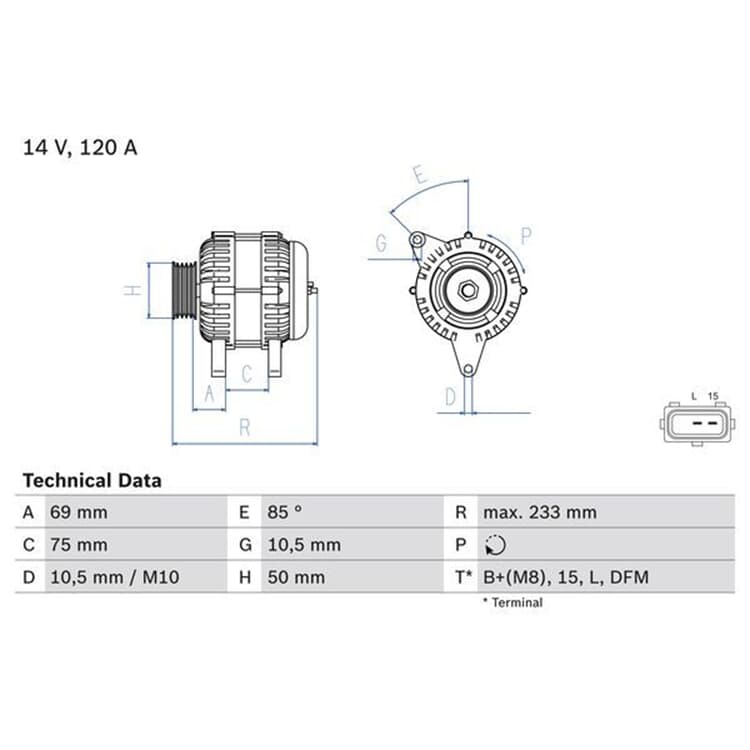 Bosch Generator BMW 3er 5er 7er Z3 Bosch Generator BMW 3er 5er 7er Z3 von BOSCH