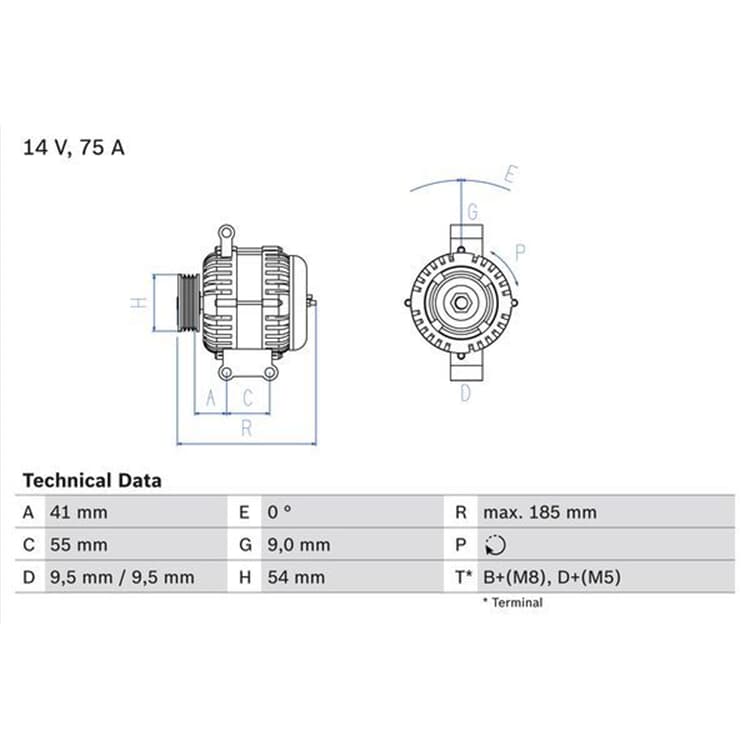 Bosch Generator Fiat Lancia Opel von BOSCH