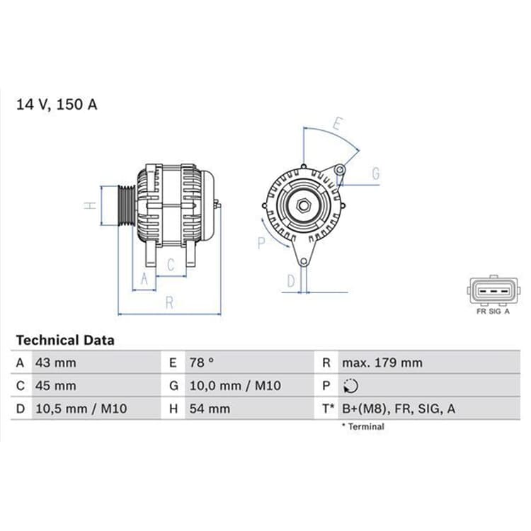 Bosch Generator Ford Fiesta Fusion Mazda 2 von BOSCH