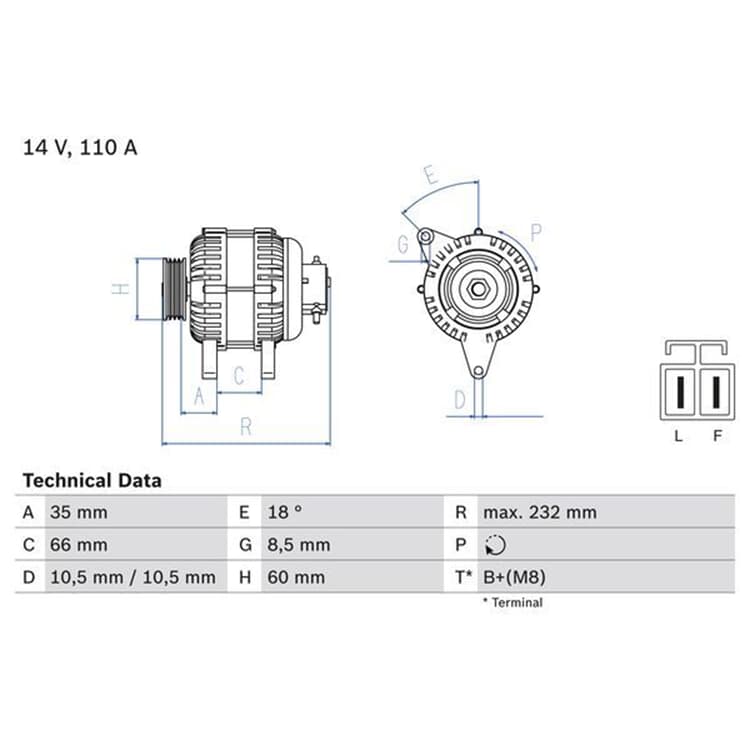 Bosch Generator Opel Astra Combo Corsa Meriva Bosch Generator Opel Astra Combo Corsa Meriva von BOSCH