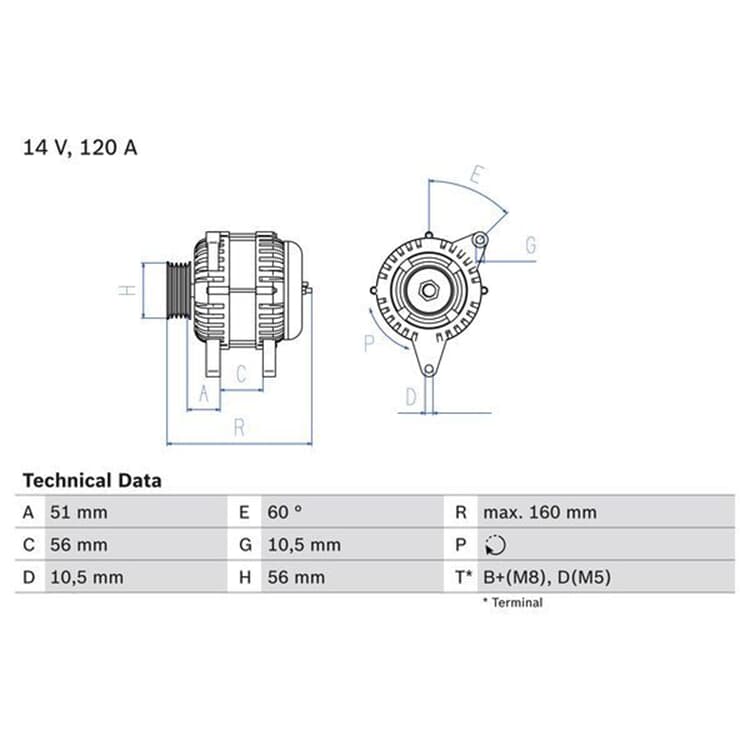 Bosch Generator Opel Calibra Omega Vectra Saab 900 9000 Bosch Generator Opel Calibra Omega Vectra Saab 900 9000 von BOSCH