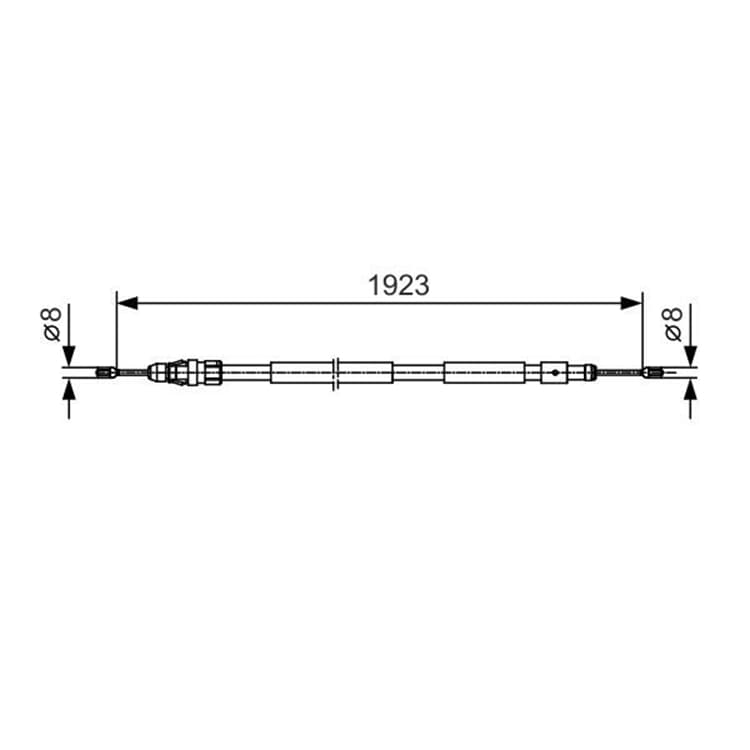 Bosch Handbremsseil hinten rechts Citroen Berlingo Peugeot Partner Bosch Handbremsseil hinten rechts Citroen Berlingo Peugeot Partner von BOSCH