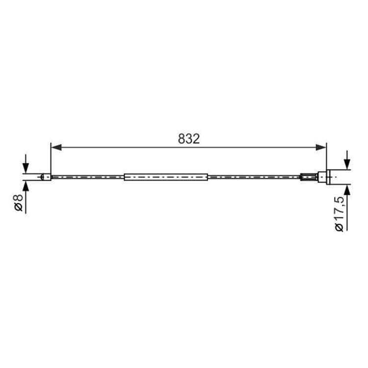 Bosch Handbremsseil hinten rechts Opel Corsa Tigra von BOSCH