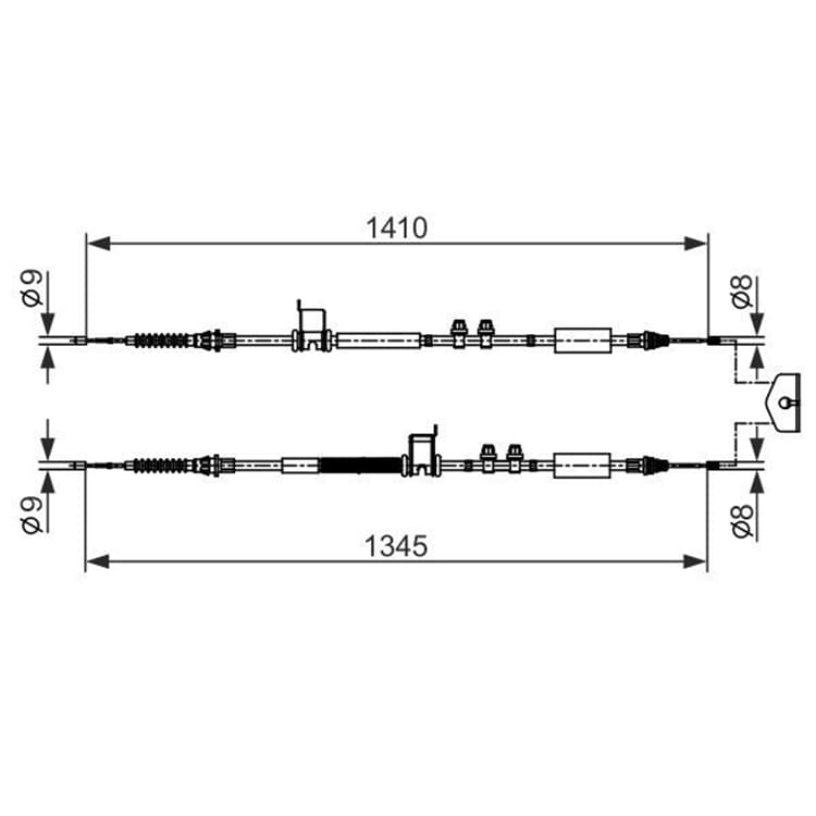 Bosch Handbremsseil mitte Ford Ecosport Bosch Handbremsseil mitte Ford Ecosport von BOSCH