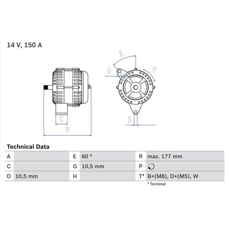 Bosch Lichtmaschine John Deere Series 6020 Mercedes Atego Econic Bosch Lichtmaschine John Deere Series 6020 Mercedes Atego Econic von BOSCH