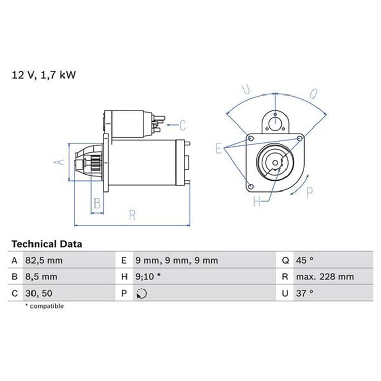 Bosch Starter Alfa Romeo Fiat Lancia Opel Saab Bosch Starter Alfa Romeo Fiat Lancia Opel Saab von BOSCH