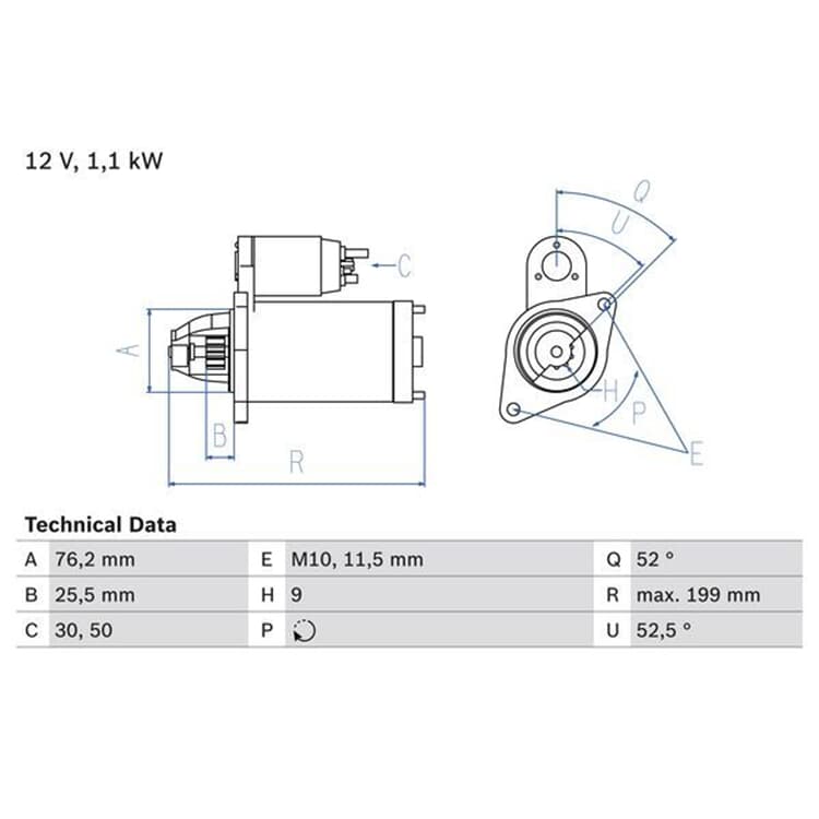 Bosch Starter BMW 1er 3er 5er 6er 7er X1 X3 X5 X6 Z4 von BOSCH