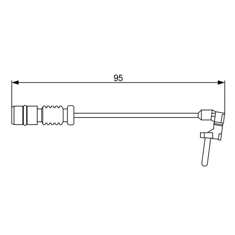 Bosch Verschlei?anzeiger f?r Bremsbel?ge L?nge: 95 mm Mercedes von BOSCH