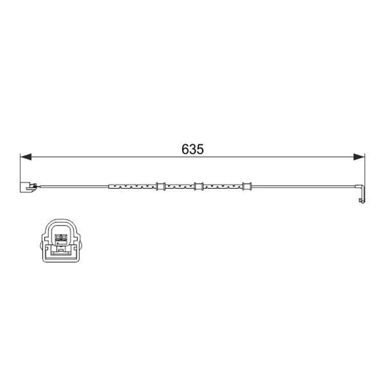 Bosch Warnkontakt f?r Bremsbel?ge Jaguar Xf Xj Xk Bosch Warnkontakt f?r Bremsbel?ge Jaguar Xf Xj Xk von BOSCH