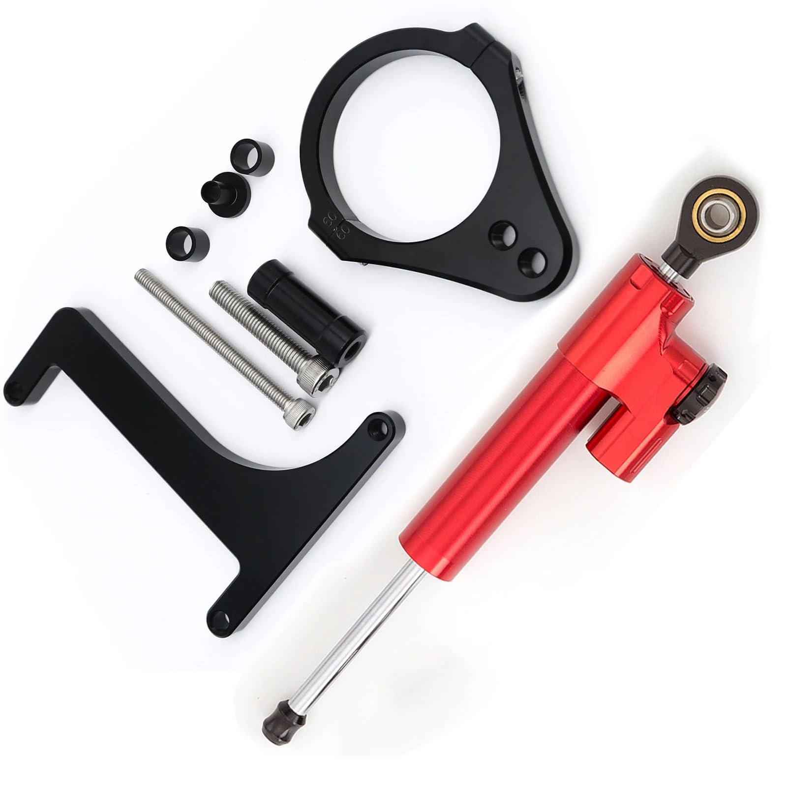 FÜR Inokim OX Sub13 Elektroroller CNC Aluminium Stabilisator Lenkungsdämpfer Stoßdämpfer Montagesatz Halterungsset Zubehör Motorrad Lenkungsdämpfer(D) von BOSDF