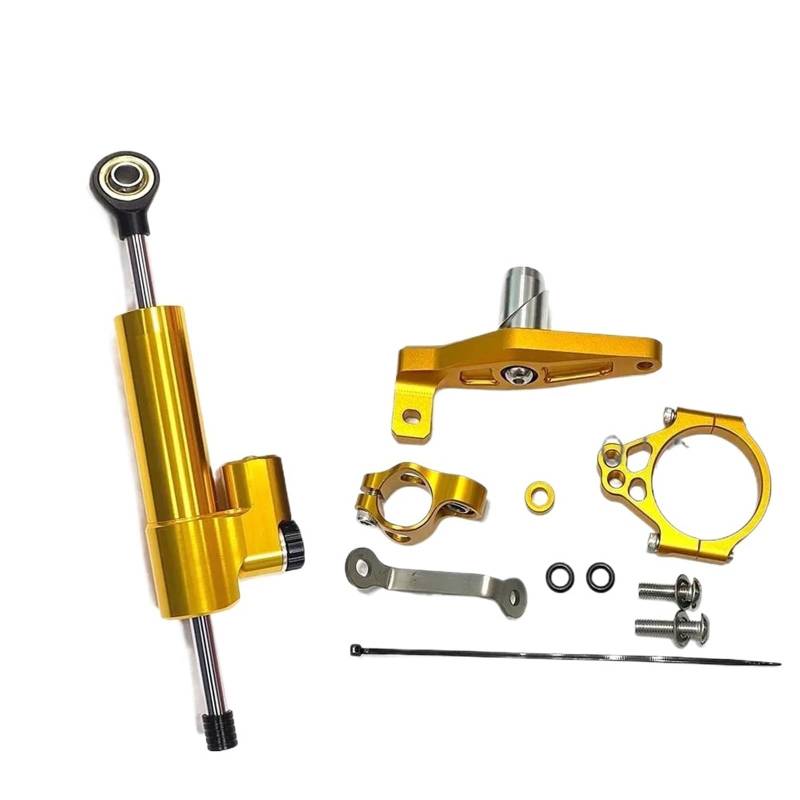 Für Y-amaha MT09 MT 09 MT-09 SP Mt09 2021 2022 2023 Motorradfaser-Carbon-Lenkstabilisierungsdämpfer mit Montagehalterungssatz Motorrad Lenkungsdämpfer(A) von BOSDF