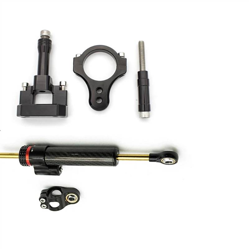 Passend für Y┐amaha YZF R3 R25 MT25 MT03 V2 2019–2020. Montagesatz für Aluminium-Motorrad-Lenkungsdämpfer, stabilisierende Halterung Motorrad Lenkungsdämpfer(A) von BOSDF