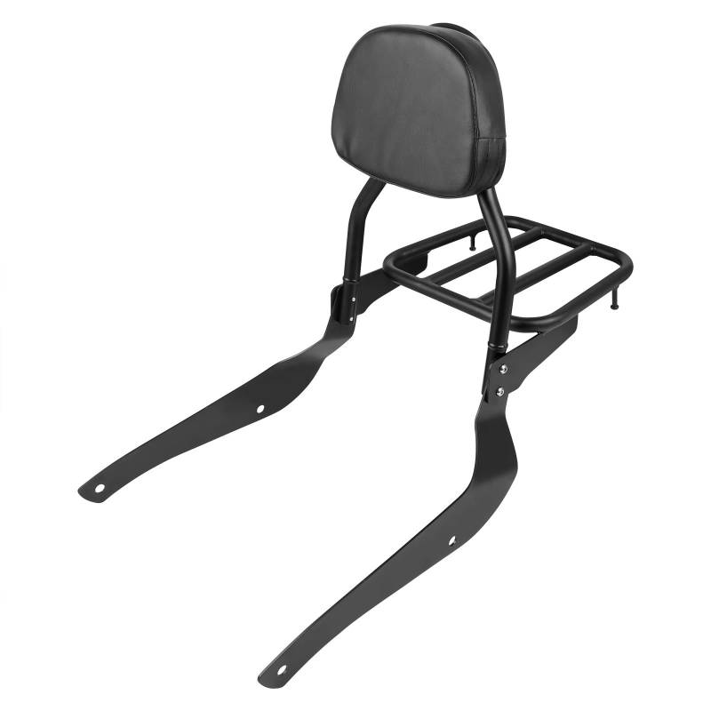 Sozius Haltegriff Für H┐onda Shadow 750 VT750 Spirit Shadow Aero 750c 750cc VT750C2B Shadow Phantom Sissy Bar abnehmbare Rückenlehne mit Gepäckträger(Black) von BOSDF
