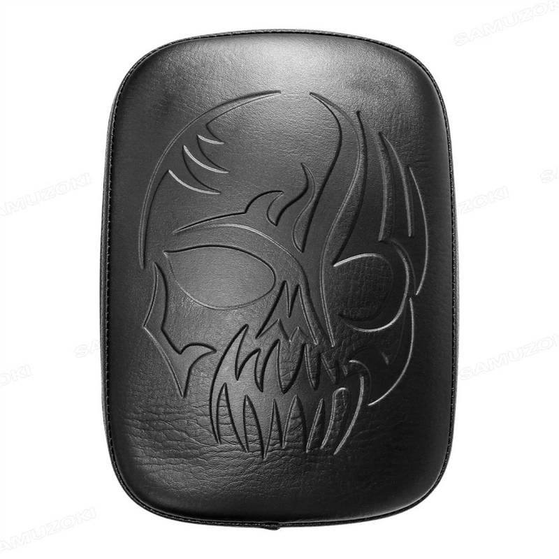 Sozius Haltegriff Für Harley Moto Flame Cruiser Chopper Custom Kissen Motorrad Sozius Pad Saugnapf Solo Rücksitz Beifahrer Sattel Sitz(C) von BOSDF