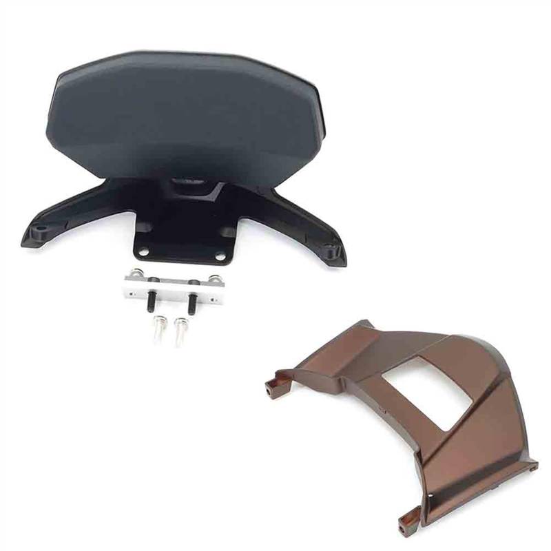 Sozius Haltegriff Für KYMCO AK550 AK 550 2017 2018 2019 2020 2021 2022 Motorrad Schwarz Hinten Passagier Sitz Rückenlehne Kissen Rückenlehne Pad(Brown) von BOSDF
