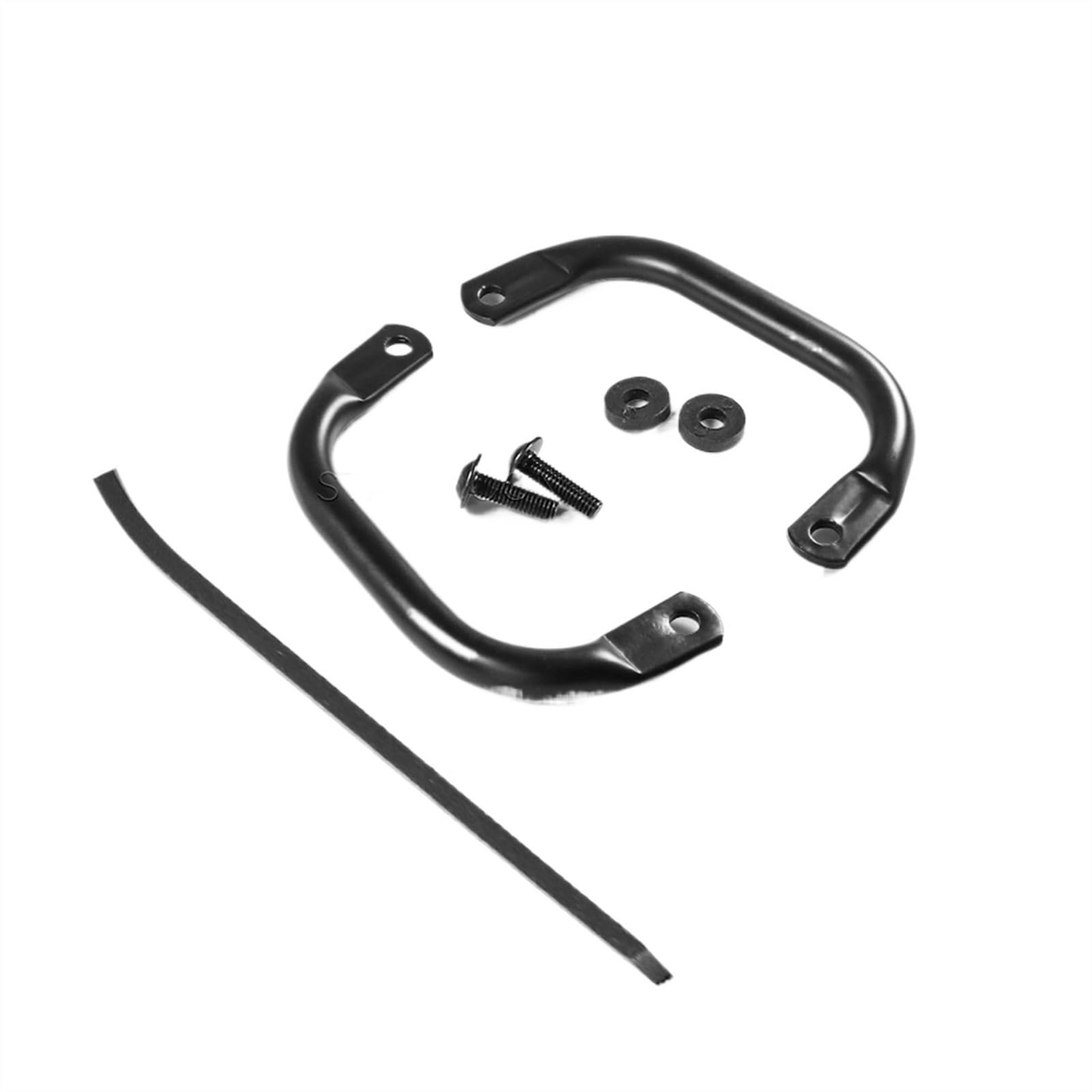 Sozius Haltegriff Für Vespa Primavera 150 Sprint Zubehör Motorrad Beifahrer Sozius Haltegriff Stahl Armlehne Hinten(Black) von BOSDF
