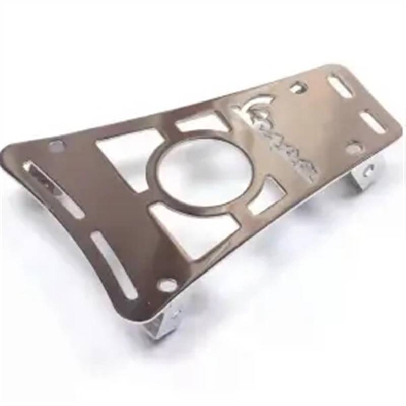 Sozius Haltegriff Für Vespa Sprint Primavera 150 GTS 300 Motorrad Gepäckträger Vorne Fuß Unterstützung Halter Batterie Halterung Net Tasche(Silver,C) von BOSDF