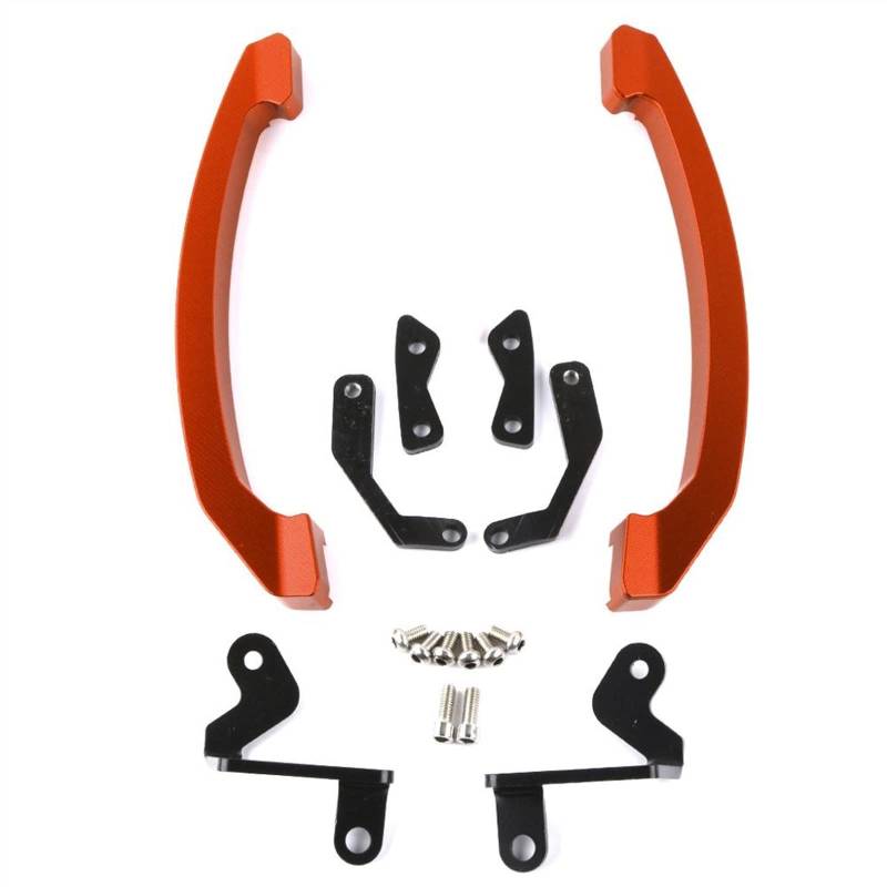 Sozius Haltegriff Für Y┐amaha MT-07 FZ07 FZ 07 2014 2015 2016 2017 Haltegriffstangen Rücksitz Beifahrerhaltegriff(Orange) von BOSDF