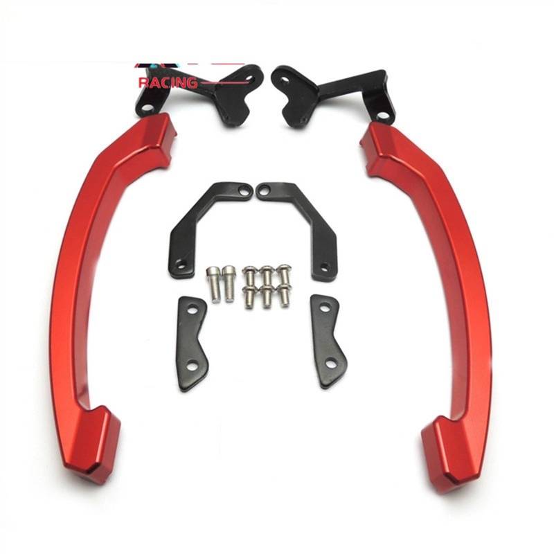 Sozius Haltegriff Für Y┐amaha MT 07 MT07 FZ FZ07 2015 2016 2017 Motorrad Hinten Rücksitz Beifahrer Armlehne Bar Armlehne Zubehör(Red) von BOSDF