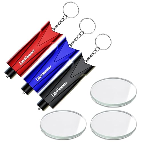 BOSOIRSOU 3 Stück Notfall Fensterbrecher Sicherheitsgurtschneider Schlüsselanhänger, 2-in-1 Auto Glasbrecher Notfall Escape Tool Autozubehör BOSOIRSOU 3 Stück Notfall Fensterbrecher Sicherheitsgurtschneider Schlüsselanhänger, 2-in-1 Auto Glasbrecher Notfall Escape Tool Autozubehör von BOSOIRSOU