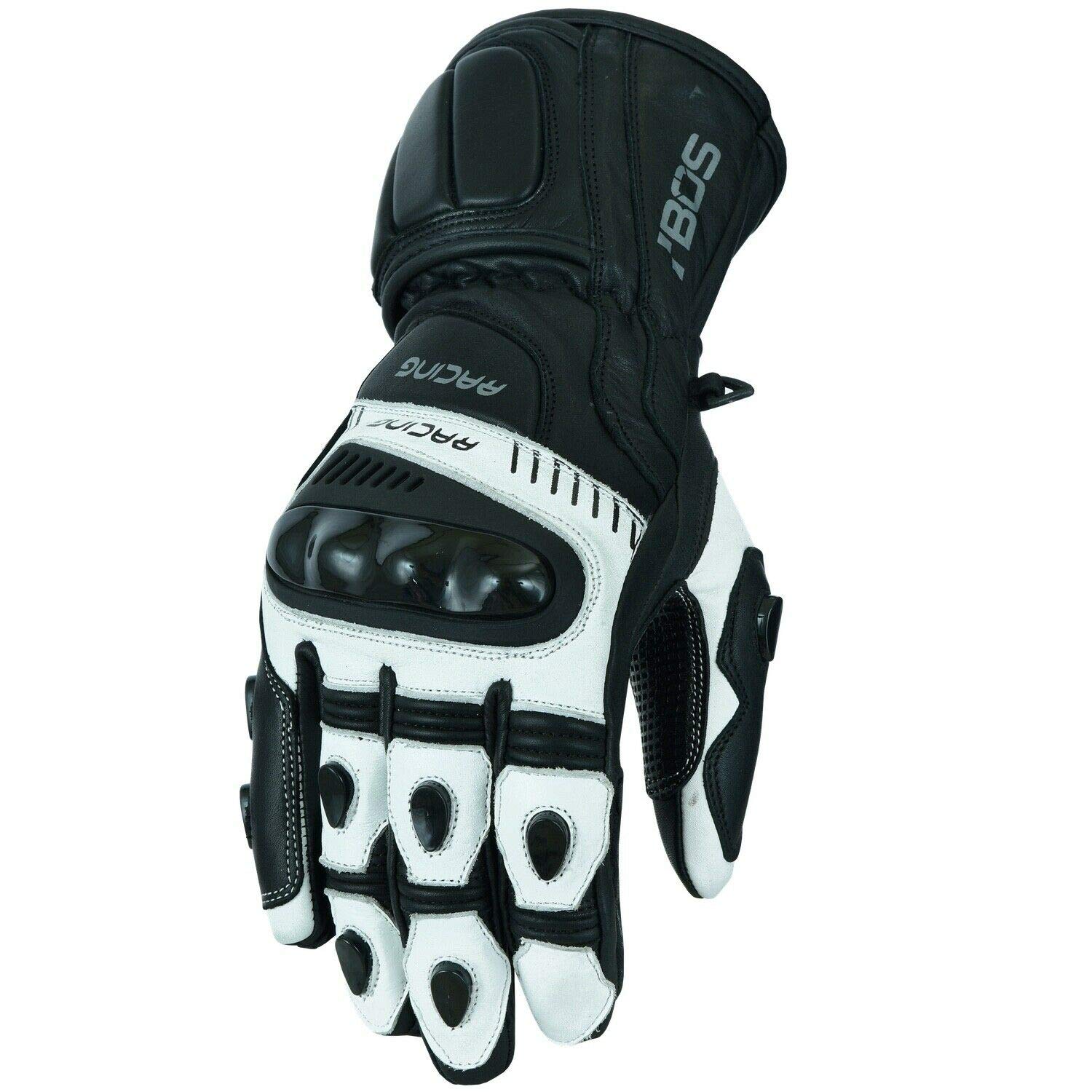 BOSmoto Motorradhandschuhe Premium-Leder Hartschalen auf Knöcheln und Fingern (2XL) von BOSmoto
