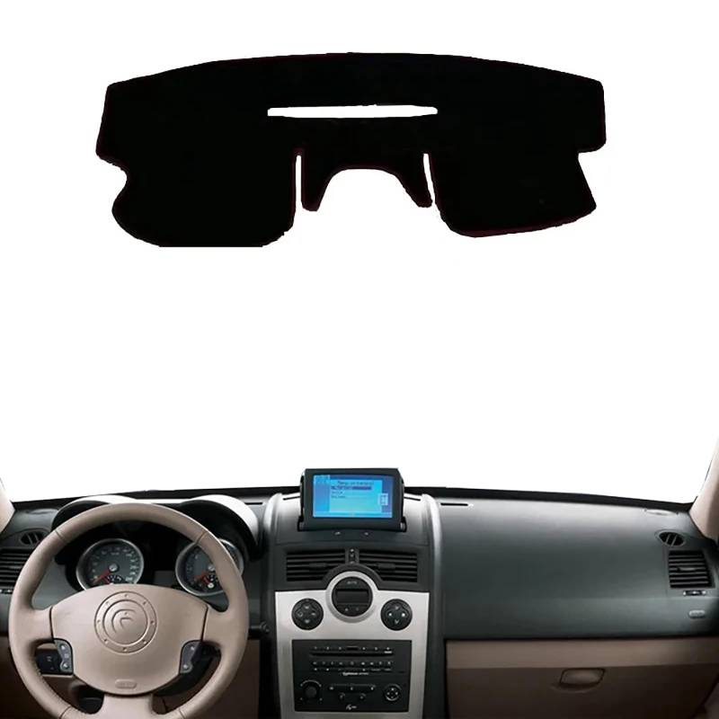 BOTIZR Auto Armaturenbrett Abdeckung Matte für Renault Megane 2 II MK2 2003~2008, Mittelkonsole Schutzpolster Sonnenschutz Rutschfester Schutz Keine Blendung,LHD von BOTIZR