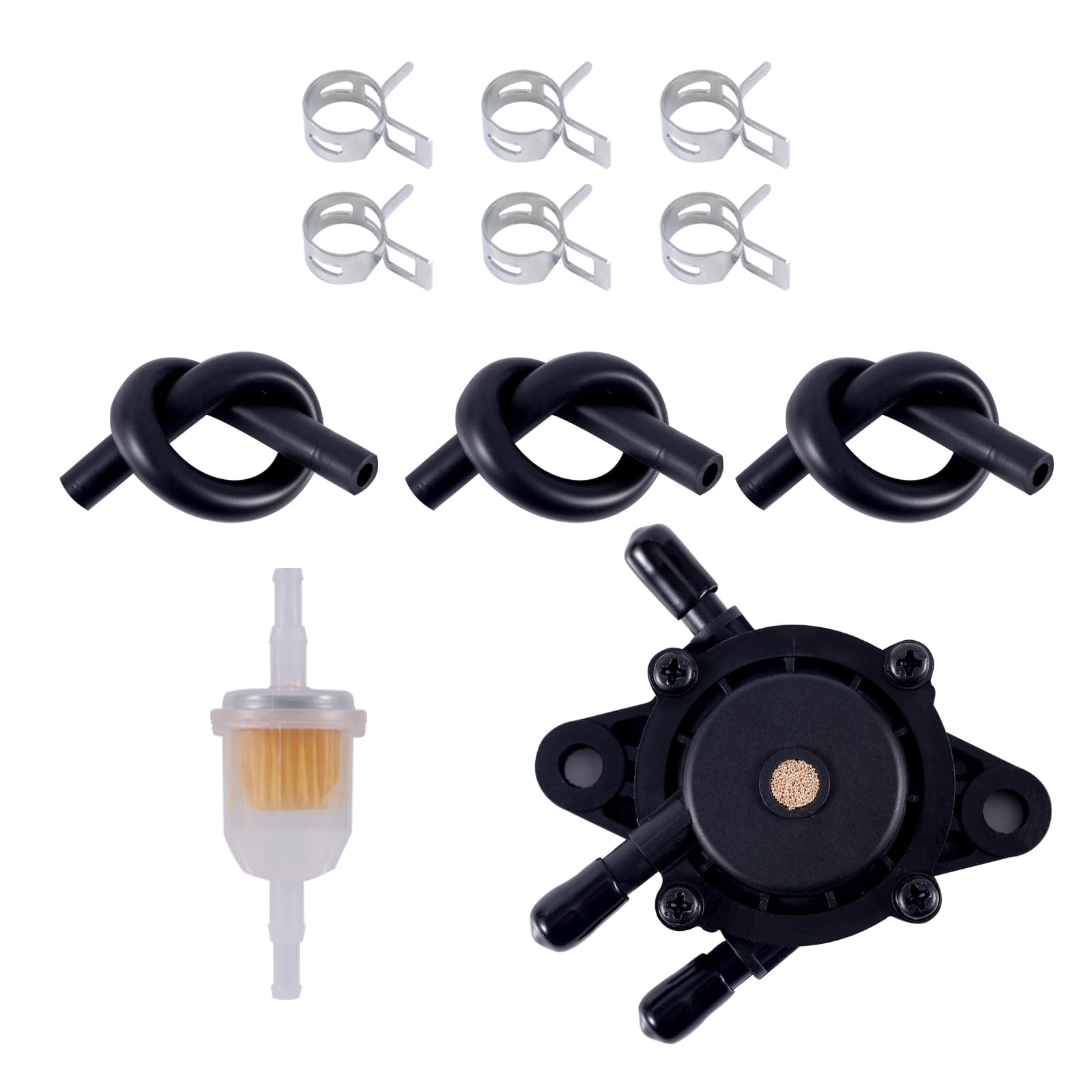 BOXOB 808492 808656 Kraftstoffpumpe mit Filter & Schlauch & Klemme, Kraftstoffpumpe Kompatibel mit Kohler 17HP-25HP Cub Cadet Briggs Stratton Mikuni BOXOB 808492 808656 Kraftstoffpumpe mit Filter & Schlauch & Klemme, Kraftstoffpumpe Kompatibel mit Kohler 17HP-25HP Cub Cadet Briggs Stratton Mikuni von BOXOB