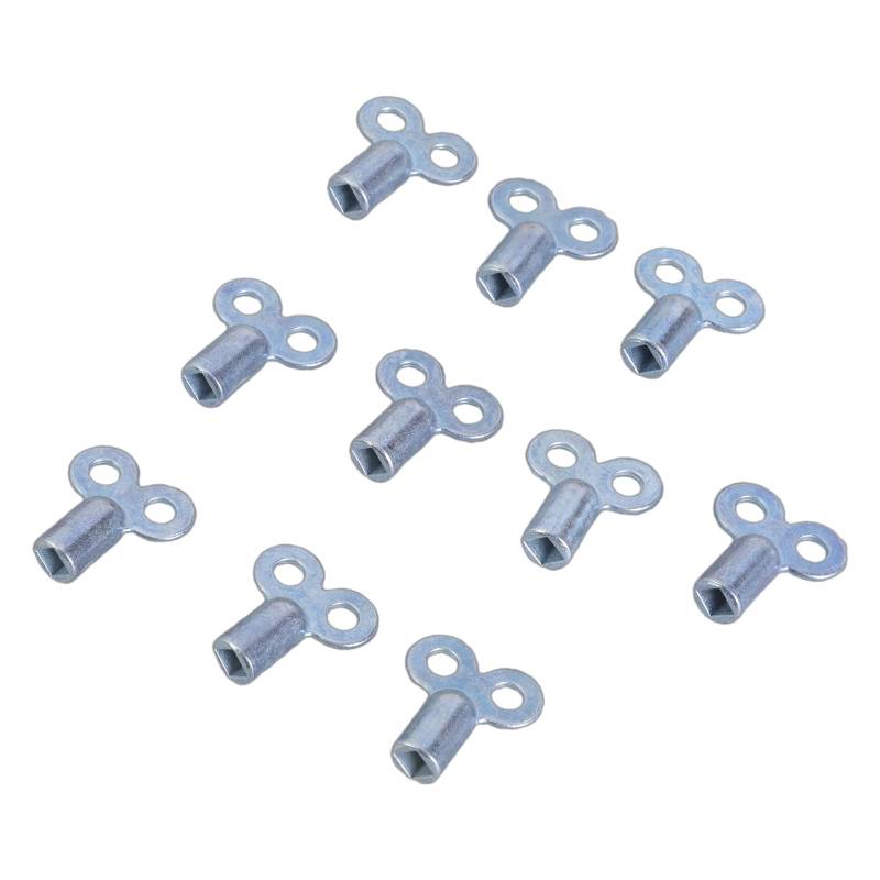 10-teiliges eloxiertes Heizkörper-Entlüftungsschlüssel-Set für effizientes Heizen und einfache Ventilwartung für HLK-Systeme von BOYANDM