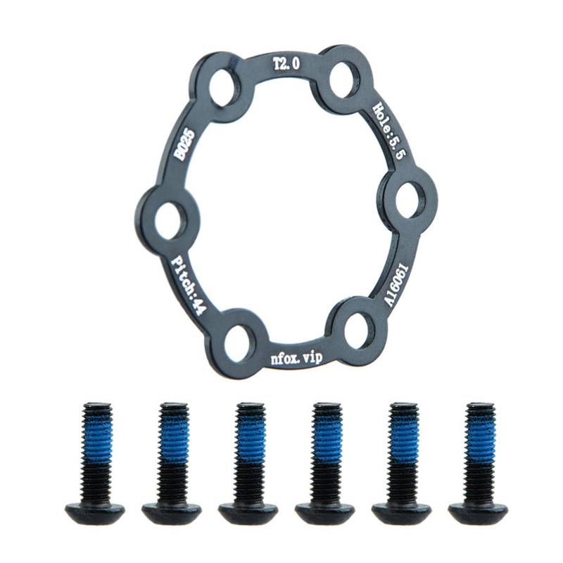 Elektroroller Bremsscheibe Aluminiumlegierung 6 Loch Bremsscheibe mit 6 Schrauben Scheibenbremse Rotor Fahrräder Bremszubehör von BOYANDM
