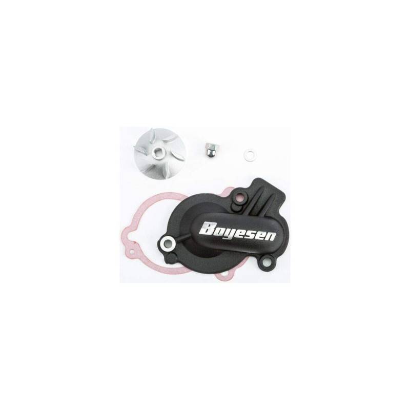 Boyesen WPK-45AB Supercooler Wasserpumpenabdeckung und Flügelrad-Set, Schwarz von BOYESEN