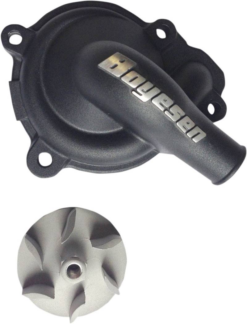 Boyesen WPK-80B Supercooler Wasserpumpenabdeckung und Flügelrad-Set, Schwarz von BOYESEN
