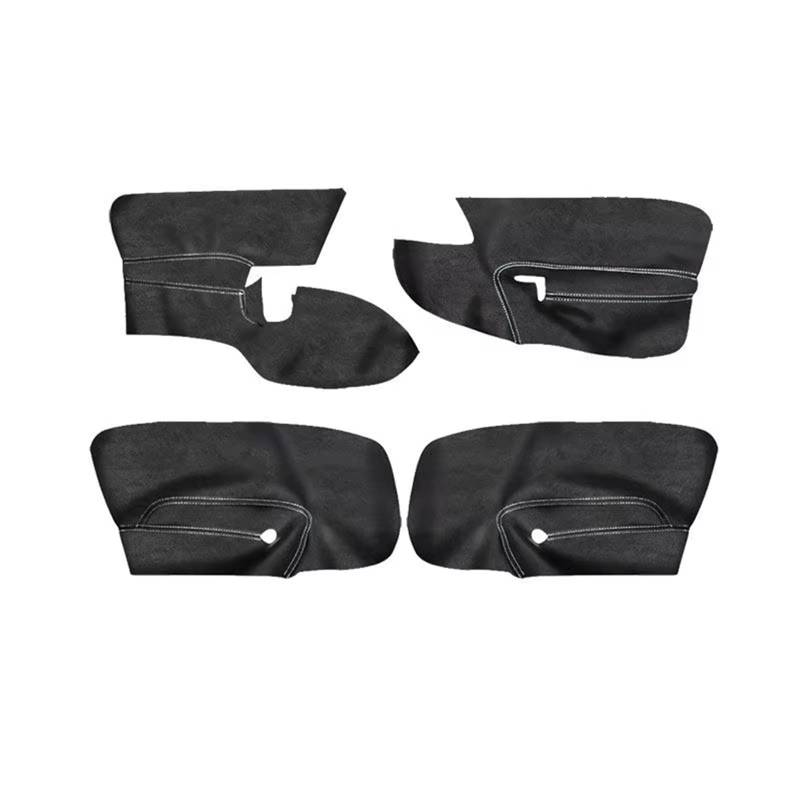 Auto Trim Cover Auto Innentür Panel Armlehne Schwarz Wildleder Abdeckung Nur 4/5 Türen Für VW Für Golf 5 V Für MK5 Für Jetta 2005-2010 Auto Dekoration(Black-White line) von BPBHFFNMW