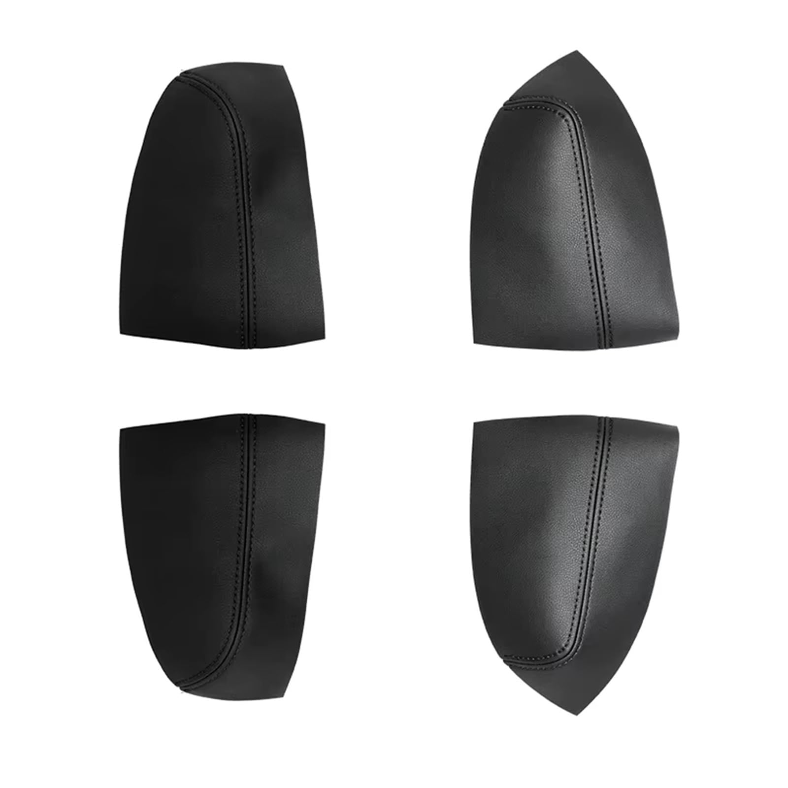 Auto Trim Cover Auto-Styling Innentür Armlehne Panel Leder Abdeckung Proective Trim 4 Stücke Für Subaru Für Forester 2008-2012 Auto Dekoration(4xdoor armrest Black) von BPBHFFNMW