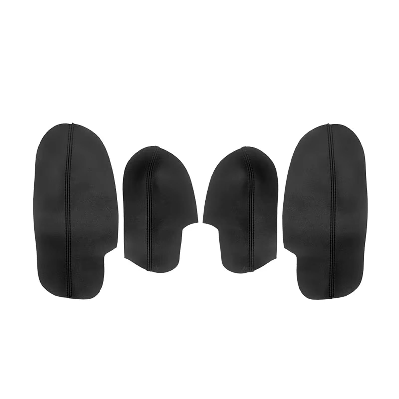 Auto Trim Cover Für Accord 2008–2012, 4 Stück, Mikrofaser-Leder, Autotür-Armlehne/Türverkleidung, Schutzabdeckung, Schutzverkleidung Auto Dekoration(4xdoor armrest Black) von BPBHFFNMW