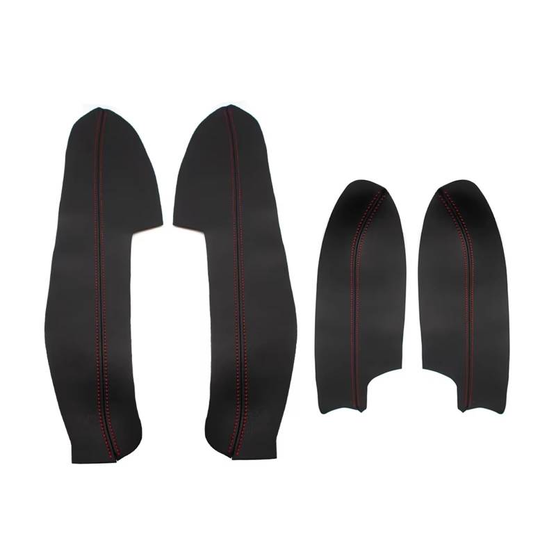 Auto Trim Cover Für Nissan Für Qashqai Für J11 2016 2017 Für Qashqai 2018 Innentür Armlehne Panel Abdeckung Trim Tür Armlehne Abdeckung Auto Dekoration(Black-red line) von BPBHFFNMW