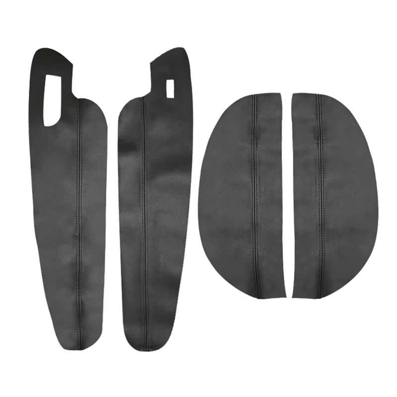 Auto Trim Cover Für VW Für Golf 7 Für MK7 2014-2018 4 Stücke Innentür Armlehne Panel Abdeckung Trim NUR 3 TÜREN Auto Armlehne Abdeckung Auto Dekoration(Black) von BPBHFFNMW
