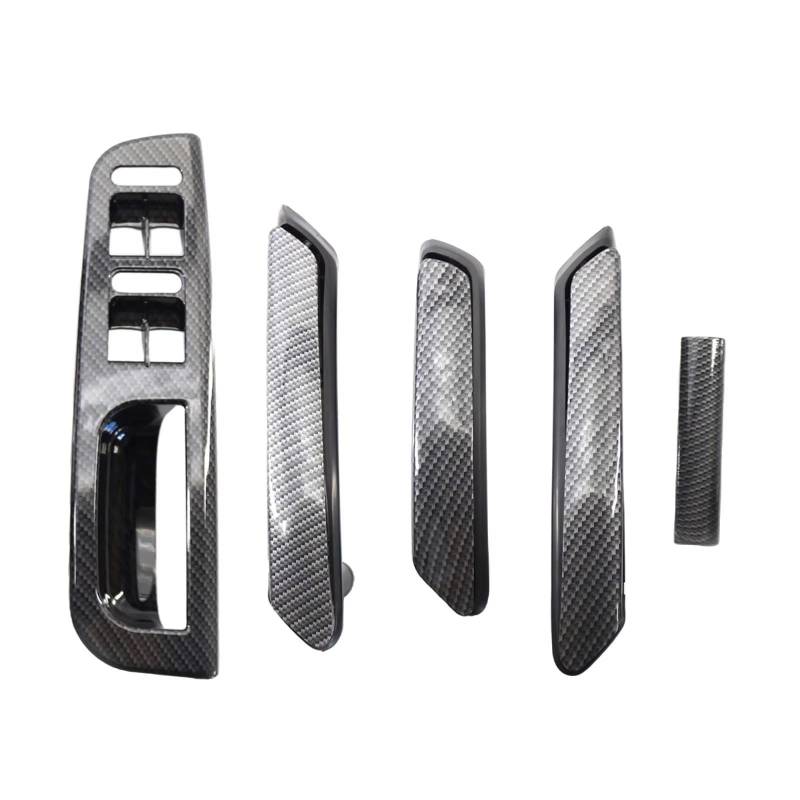 Auto Trim Cover Für VW Für Passat Für B5 Zubehör Innentürgriff Kohlefaserfarbe Türfenster-Bedienfeld Auto Dekoration von BPBHFFNMW