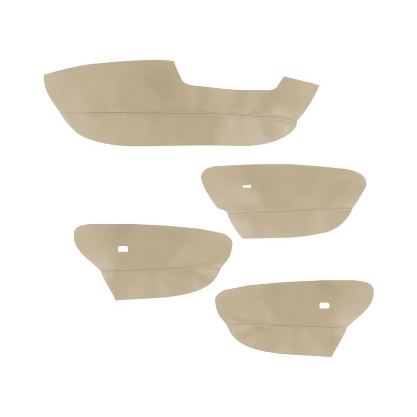 Auto Trim Cover Für X5 Für E70 2007-2013 4 Stücke Mikrofaser Leder Nur LHD Auto Styling Tür Armlehne Panel Abdeckung Trim Auto Dekoration(Beige) von BPBHFFNMW