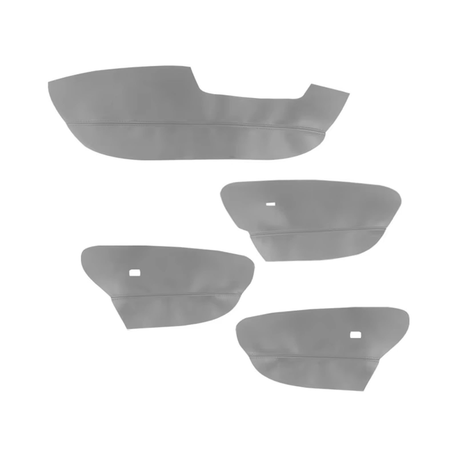 Auto Trim Cover Für X5 Für E70 2007-2013 4 Stücke Mikrofaser Leder Nur LHD Auto Styling Tür Armlehne Panel Abdeckung Trim Auto Dekoration(Gray) von BPBHFFNMW