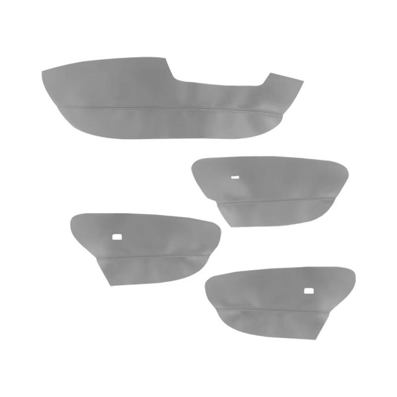 Auto Trim Cover Für X5 Für E70 2007-2013 4 Stücke Mikrofaser Leder Nur LHD Auto Styling Tür Armlehne Panel Abdeckung Trim Auto Dekoration(Gray) von BPBHFFNMW