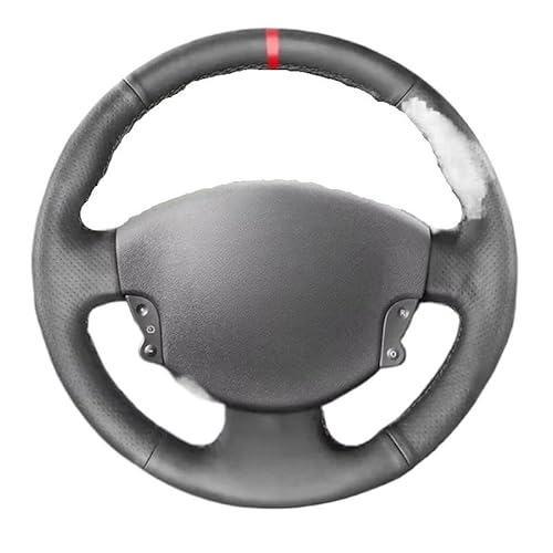 Lenkradbezug Auto-Lenkradabdeckung Aus Perforiertem Leder, Für Kangoo 2008, Für Scenic 2003–2009, Für Megane 2003 2004 2005 2006 2007 2008 Auto Lenkradschutz(3 Colors Thread) von BPBHFFNMW