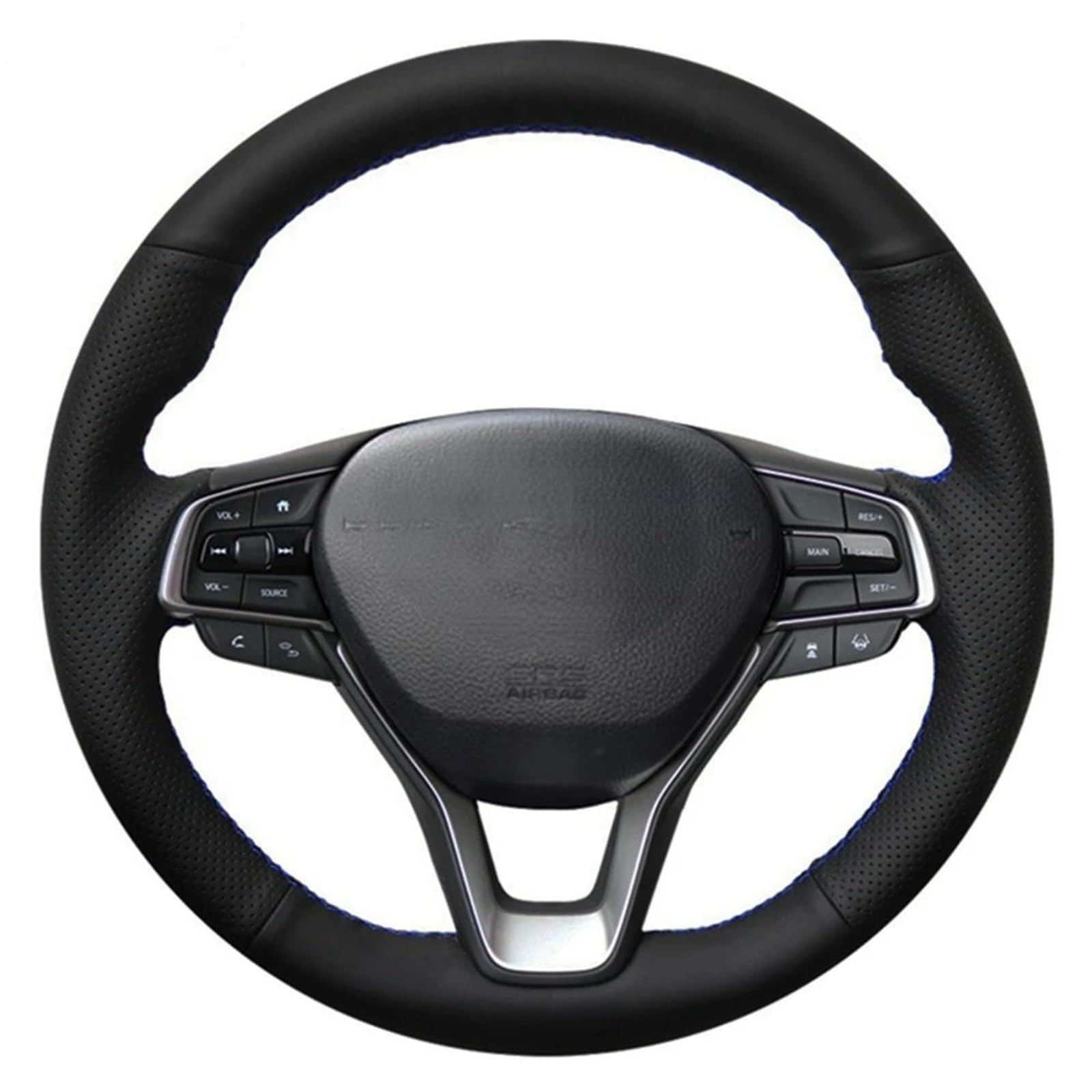 Lenkradbezug Für Accord 10 2018 2019 Für Insight 2019 Auto Lenkrad Abdeckung Hand-genäht Schwarz Künstliche Leder Auto Lenkradschutz(White Thread) von BPBHFFNMW