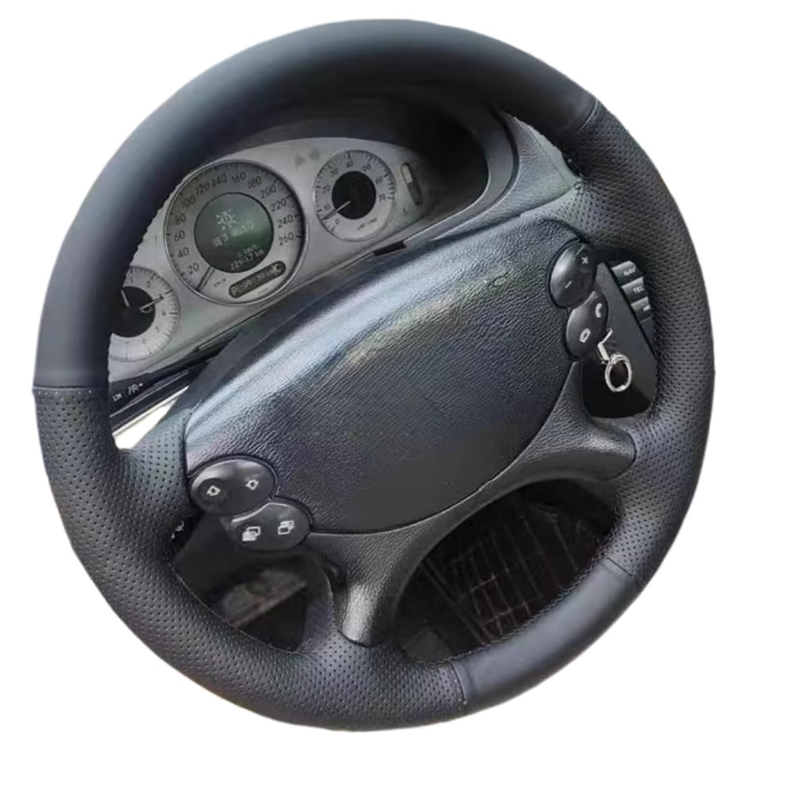 Lenkradbezug Für Benz Für E-Klasse Für W211 Für E230 Für E280 Auto Lenkrad Abdeckung Schwarz Auto Lenkradschutz Lenkradbezug Für Benz Für E-Klasse Für W211 Für E230 Für E280 Auto Lenkrad Abdeckung Schwarz Auto Lenkradschutz von BPBHFFNMW