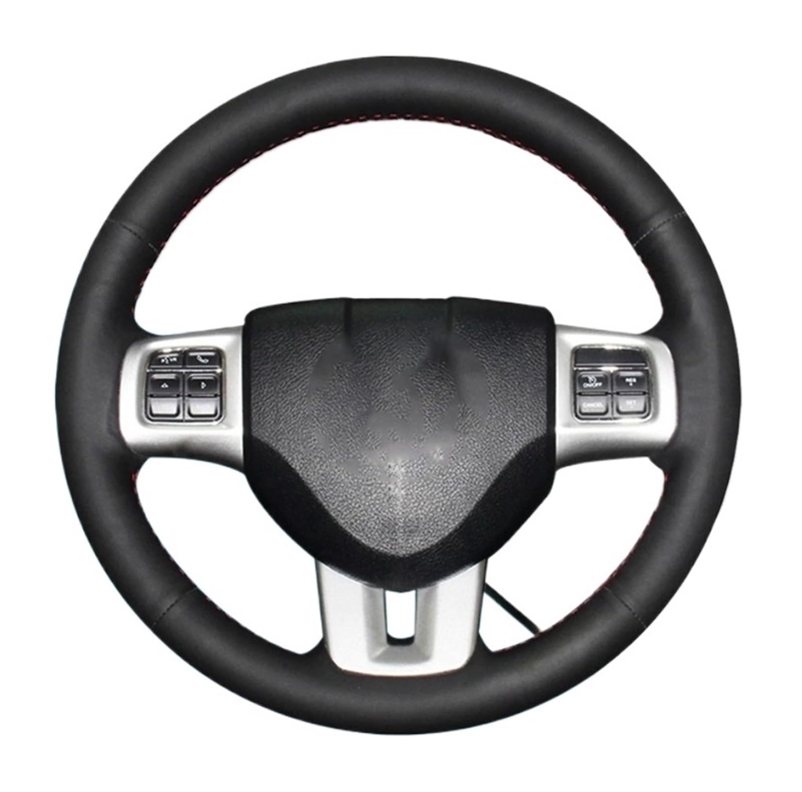 Lenkradbezug Für Dodge Für Grand Für Caravan Für Journey Für Avenger Für Durango Auto Zubehör Lenkung Wrap Auto Lenkrad Geflecht Abdeckung Auto Lenkradschutz(Orange Thread) von BPBHFFNMW