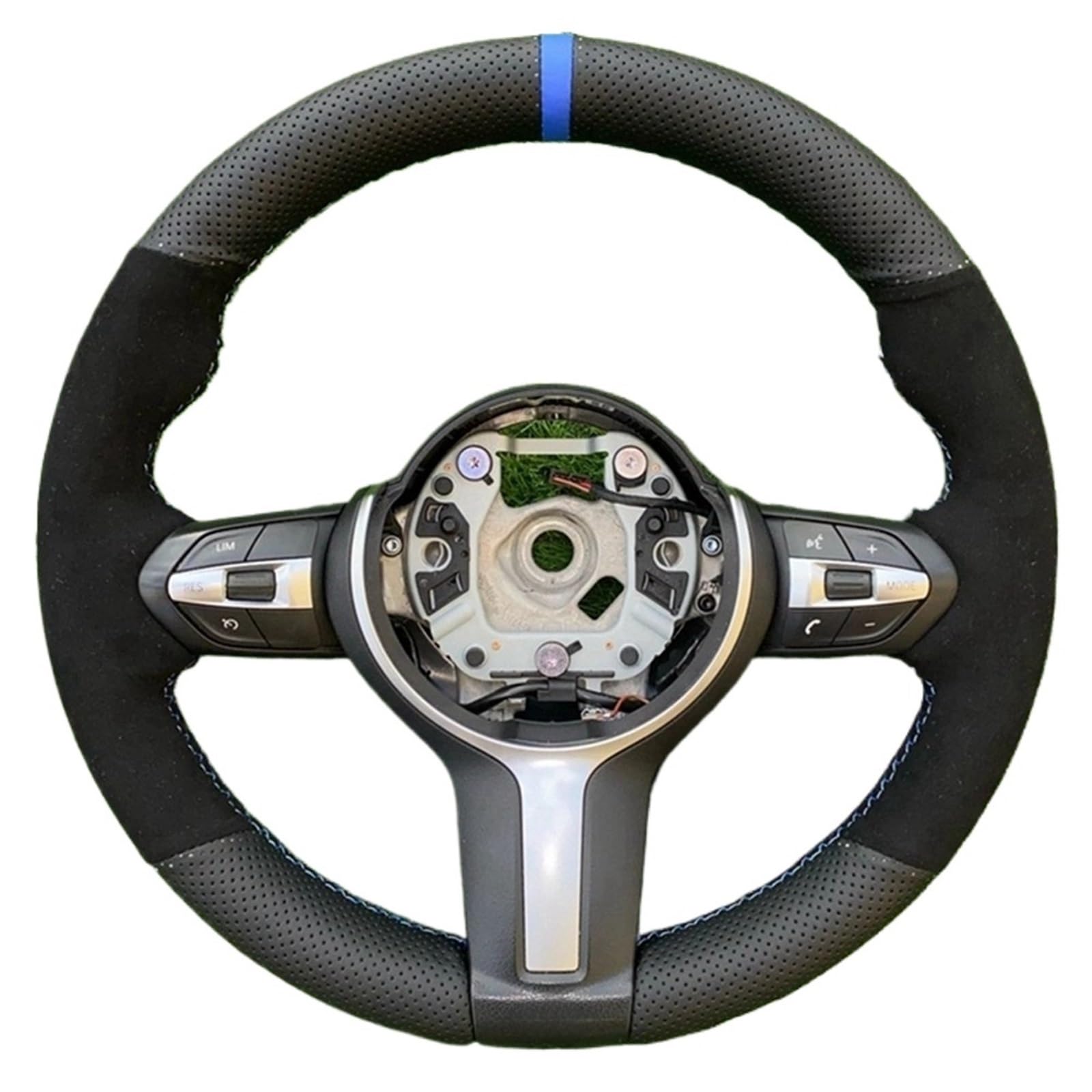 Lenkradbezug Für F87 M2 F80 M3 F82 M4 M5 F12 F13 M6 F85 X5 M F86 X6 F33 F30 rutschfeste Schwarz Leder Wildleder Auto Lenkrad Abdeckung Auto Lenkradschutz(Style 5) von BPBHFFNMW