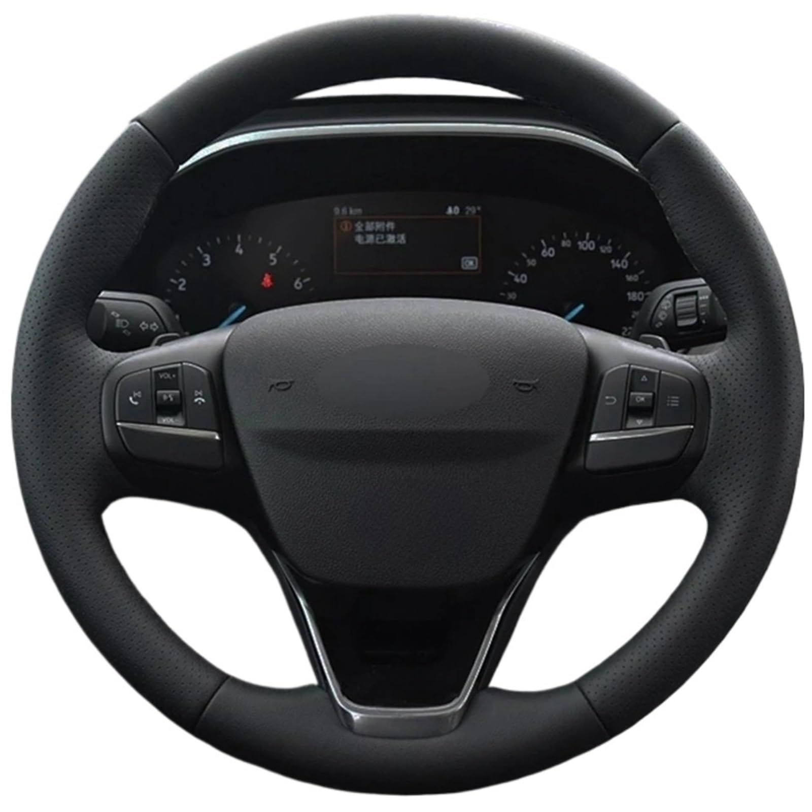 Lenkradbezug Für Ford Für Focus 4 Für Escape 2019 2020 Für Fiesta Für Tourneo 2018-2020 Für Escort Für Puma Auto Lenkrad Abdeckung Auto Lenkradschutz(Style 1) von BPBHFFNMW
