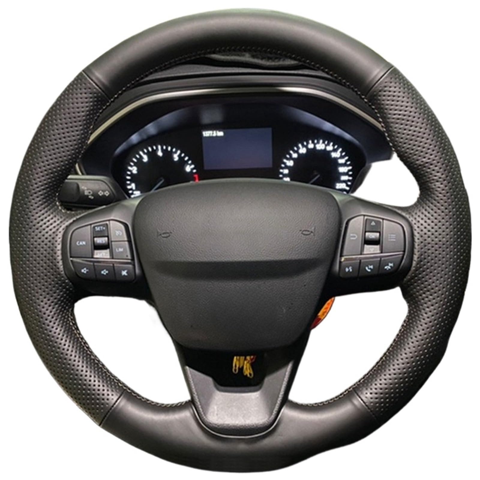 Lenkradbezug Für Ford Für Focus 4 Für Escape 2019 2020 Für Fiesta Für Tourneo 2018-2020 Für Escort Für Puma Auto Lenkrad Abdeckung Auto Lenkradschutz(Style 4) von BPBHFFNMW