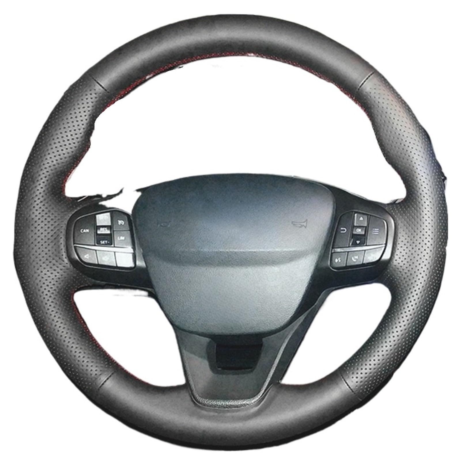 Lenkradbezug Für Ford Für Focus 4 Für Escape 2019 2020 Für Fiesta Für Tourneo 2018-2020 Für Escort Für Puma Auto Lenkrad Abdeckung Auto Lenkradschutz(Style 5) von BPBHFFNMW